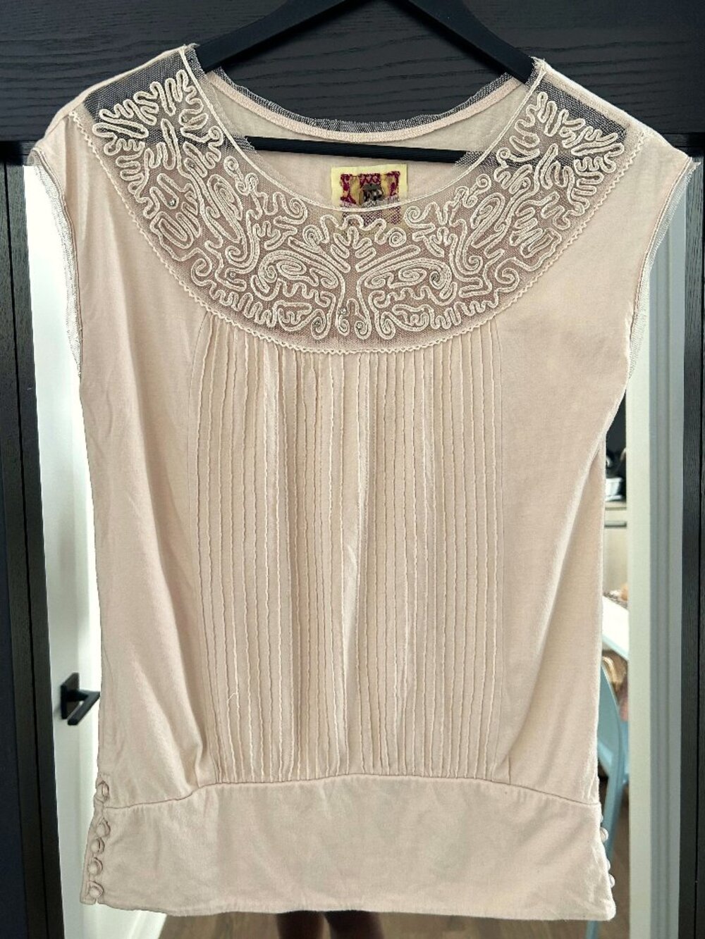 Free People Rhinestone Emoboriday Shirt